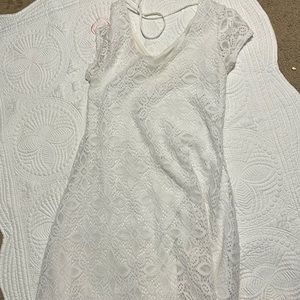 Kaari Blue white knee-length dress!